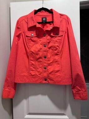 Coral Amber Sun Button-Front Women’s Jacket